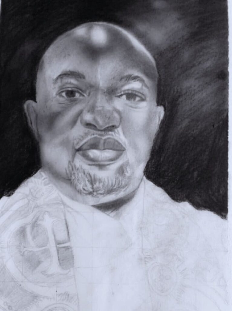 Sketched work of Fada Angelo Chidi Unegbu