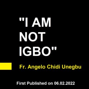 "I AM NOT IGBO"