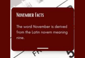 HOW NOVEMBER MOVED FROM THE NINETH TO THE ELEVENTH MONTH