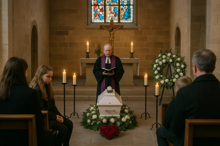 IT WAS A SORROWFUL FUNERAL SERVICE THIS EVENING